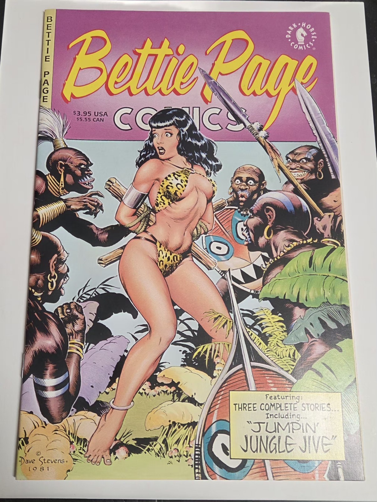 Bettie Page Comics #1 (Dark Horse Comics March 1996) Dave Stevens Cover See Pics