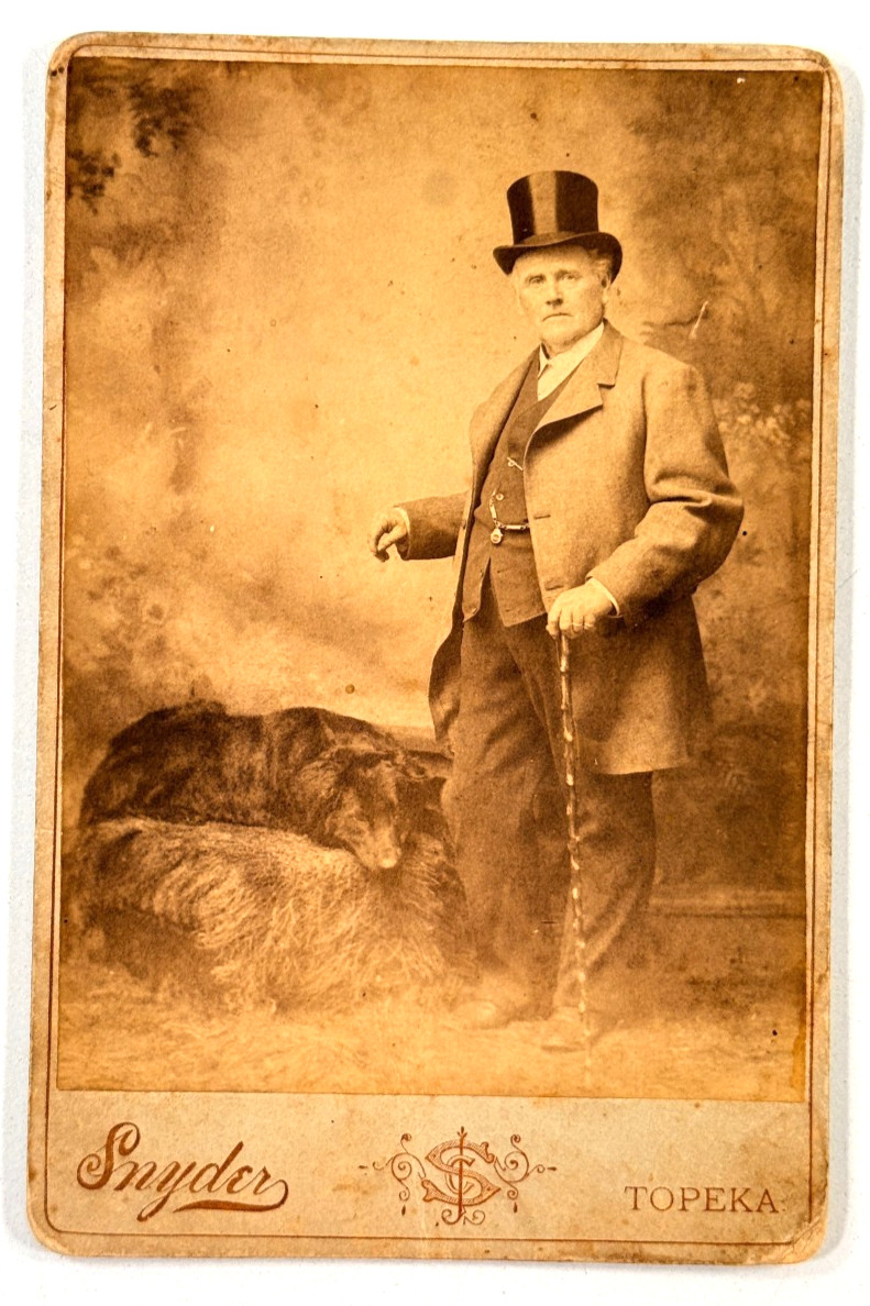 John James Newman Civil War Doctor antique photo confederate Topeka Kansas KS