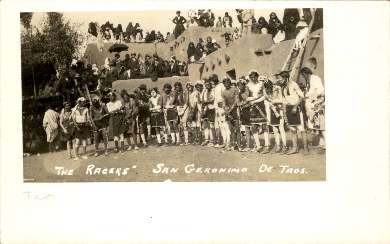 Taos NM San Geronimo De Taos c1900s-10s Real Photo Vintage Postcard bhn