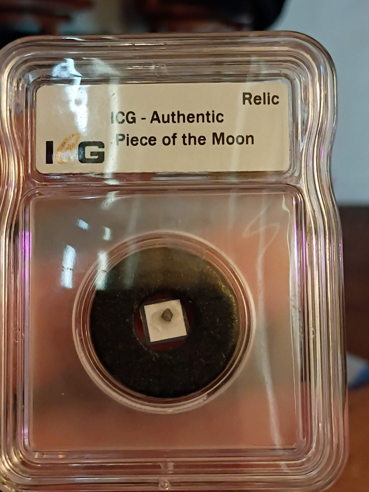 Piece Of The Moon Genuine. Unique & Odd Collectible. 