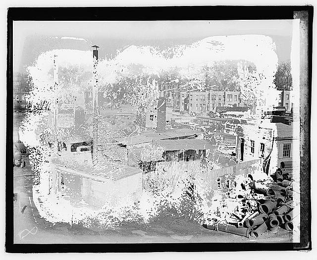 Photo:Barrett C Plant View 1921 Industrial Factory Buildings Pipes