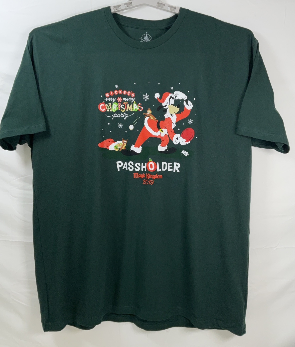 NWT Men’s Disney Mickey’s Very Merry Christmas Party Passholder 2019 T-Shirt 3XL