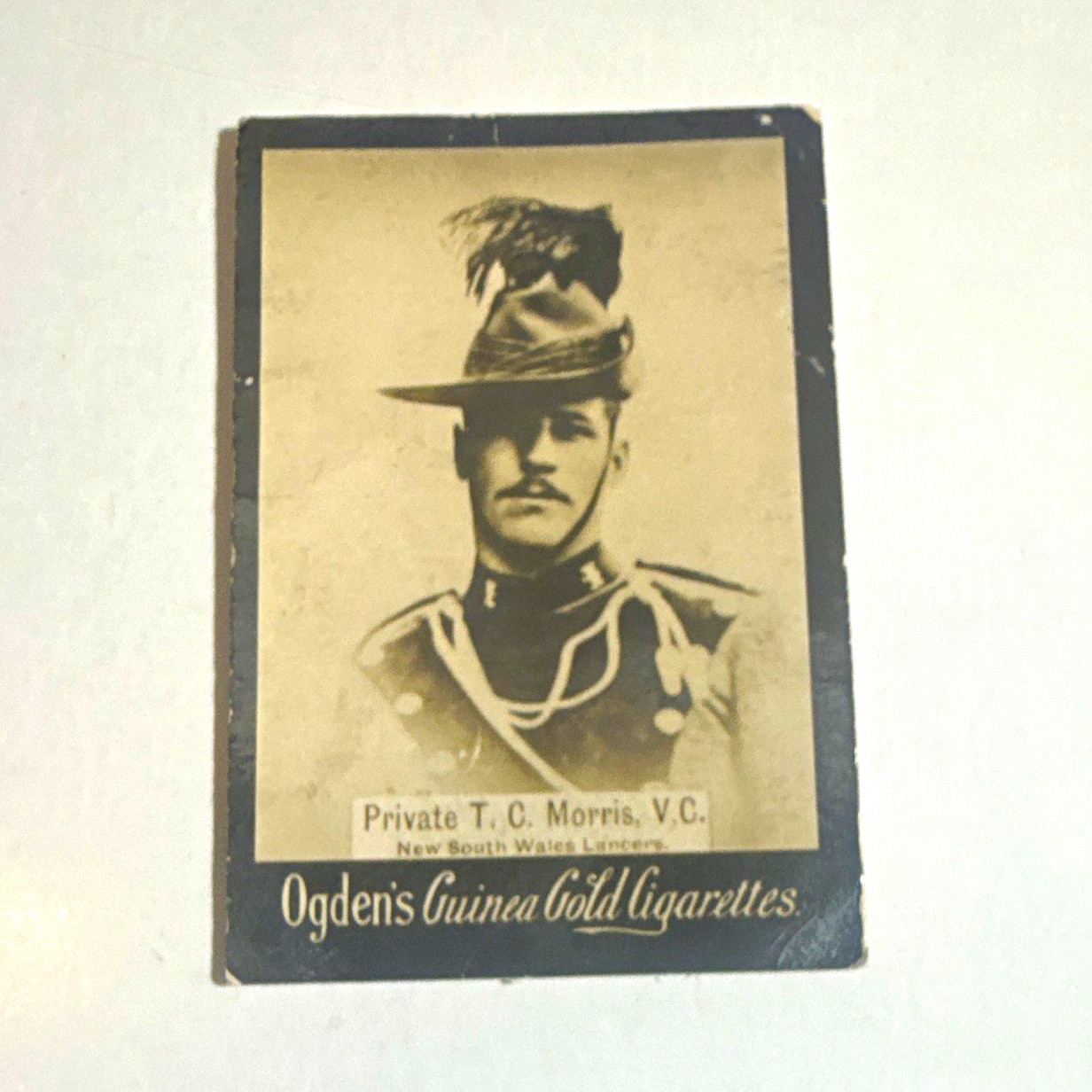 1902 Ogden’s Guinea Gold T.C. Morris VC NSW Lancers Boer War Cigarette Card