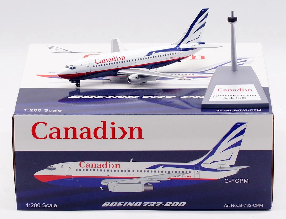 Inflight B-732-CPM Canadian Airlines Boeing 737-200 C-FCPM Diecast 1/200 Model