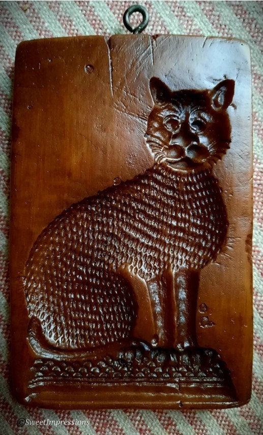 Springerle Cookie Mold Press Stamp - THE CAT - NEW - RETIRED - RARE Springerle Cookie Mold Press Stamp - THE CAT - NEW - RETIRED - RARE