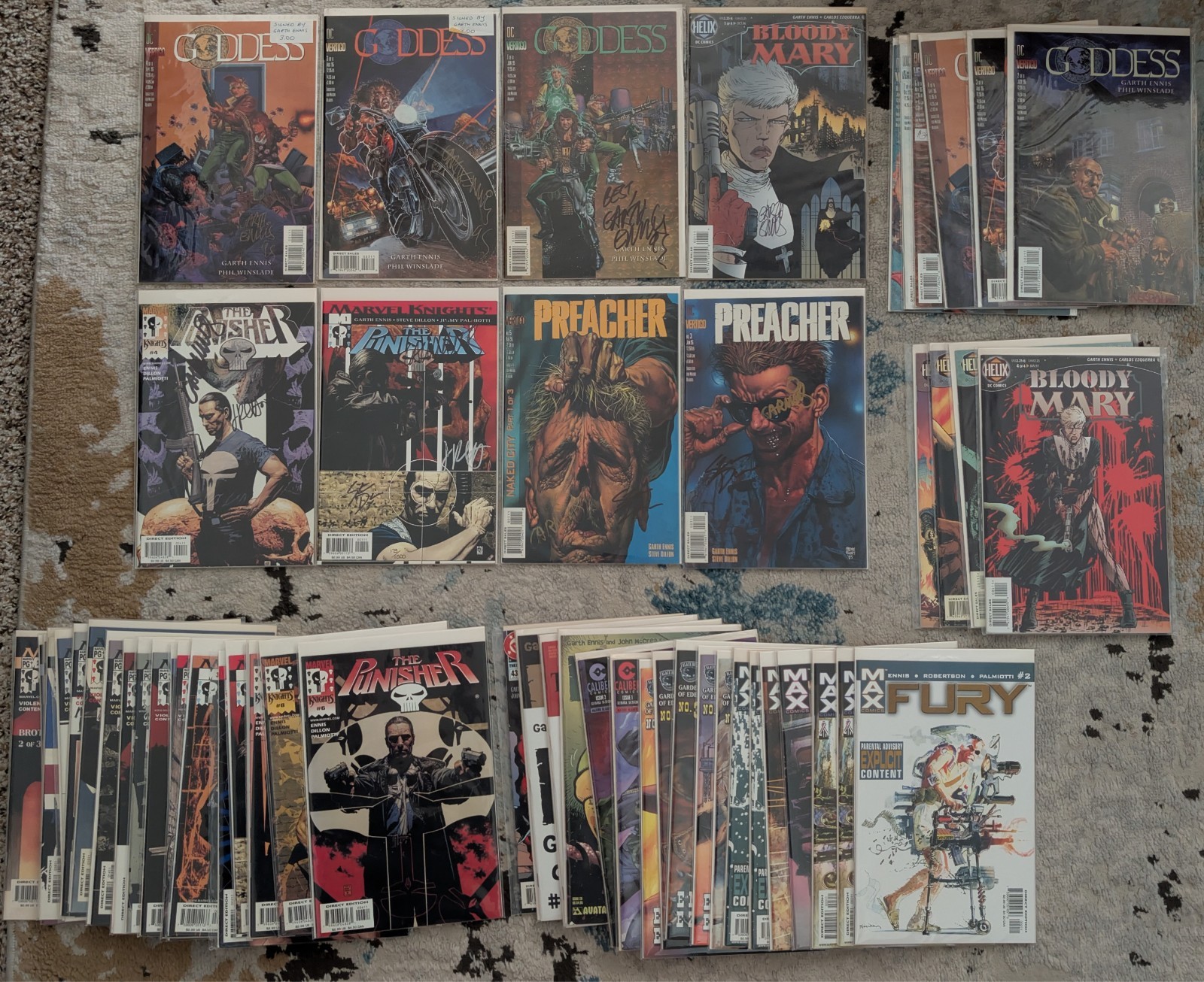 Signed Preacher, Punisher, More Garth Ennis Steve Dillon Jimmy Palmiotti SIGNED
