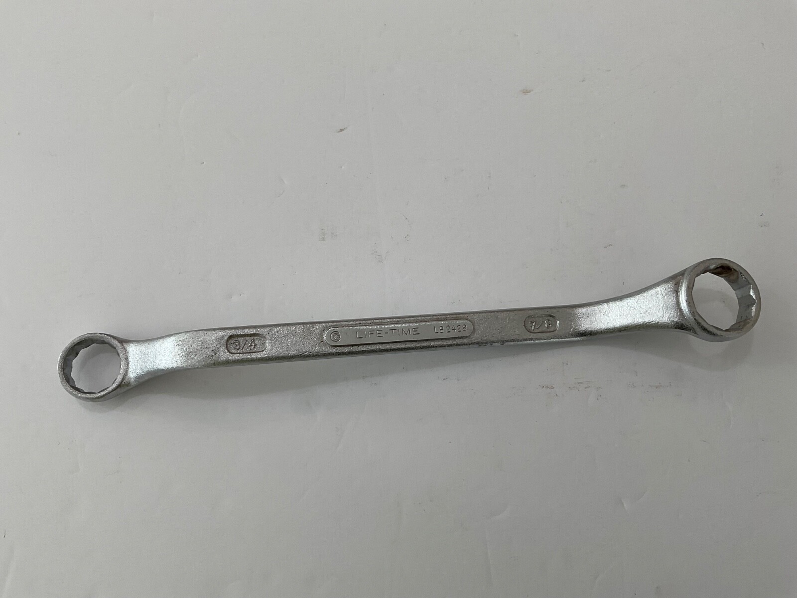Liftime brand vintage box wrench 3/4”&7/8” LB2428 USA made