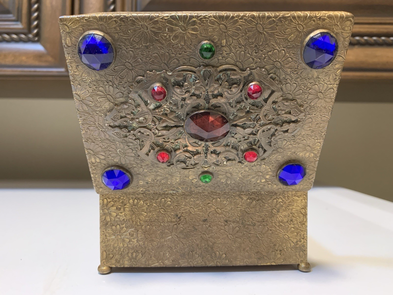 19th Century Antique Czechoslovakia Jewelry & Trinket Box