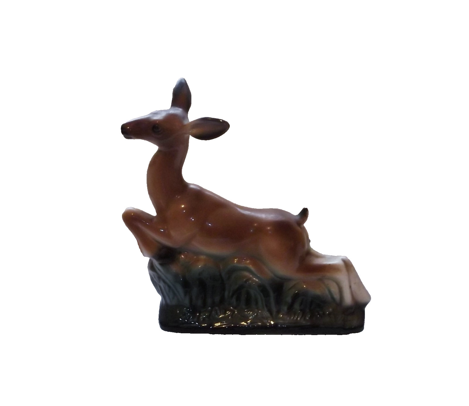 VINTAGE MCM CALIFORNIA FIGURAL #261 RUNNING DEER TV PLANTER 8