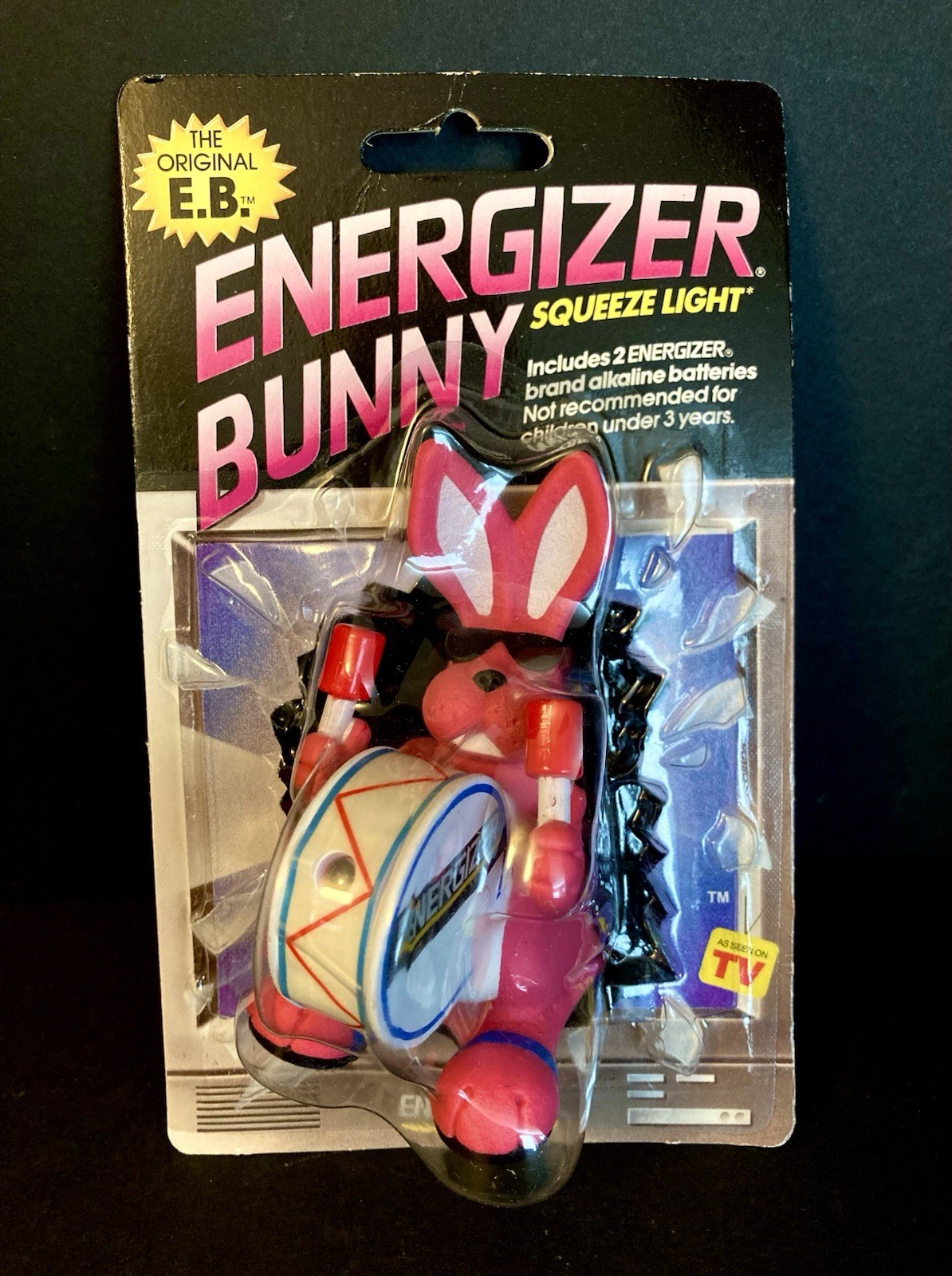 The Original Energizer Bunny Squeeze Light 1990/1991 Vintage Never Used