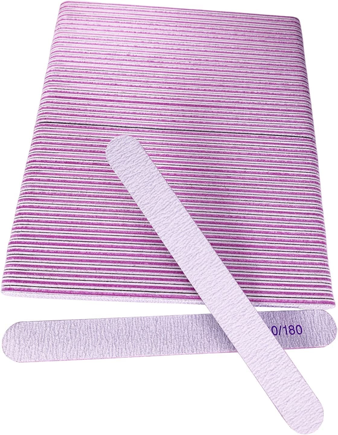 50 Pcs Nail File, Emery Board Nail Files for Acrylic Nails and Natural Nails, 10