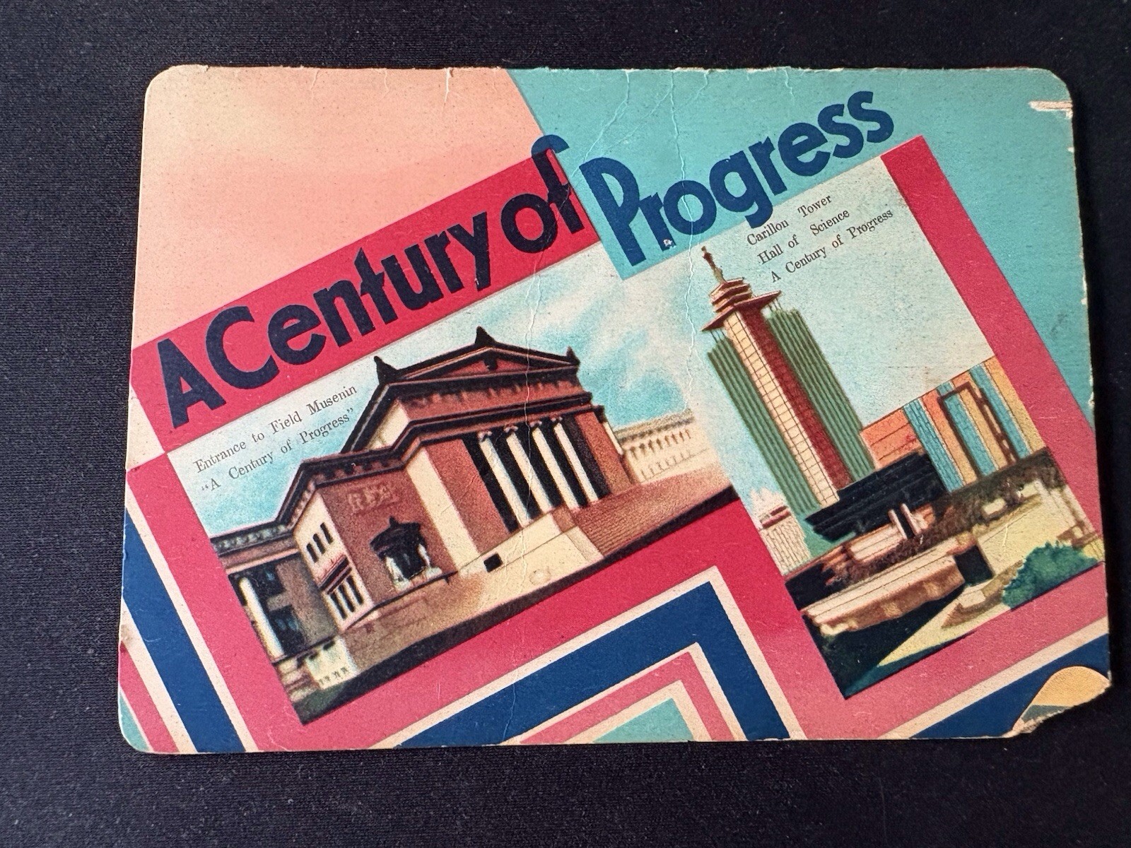 VTG 1933-34 Chicago Worlds Fair A Century of Progress Needle Pack Kit Souvenir