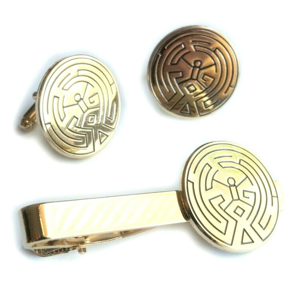 Westworld HBO West World Series TV Show Tie Bar Clip Cufflink Cuff Links Set