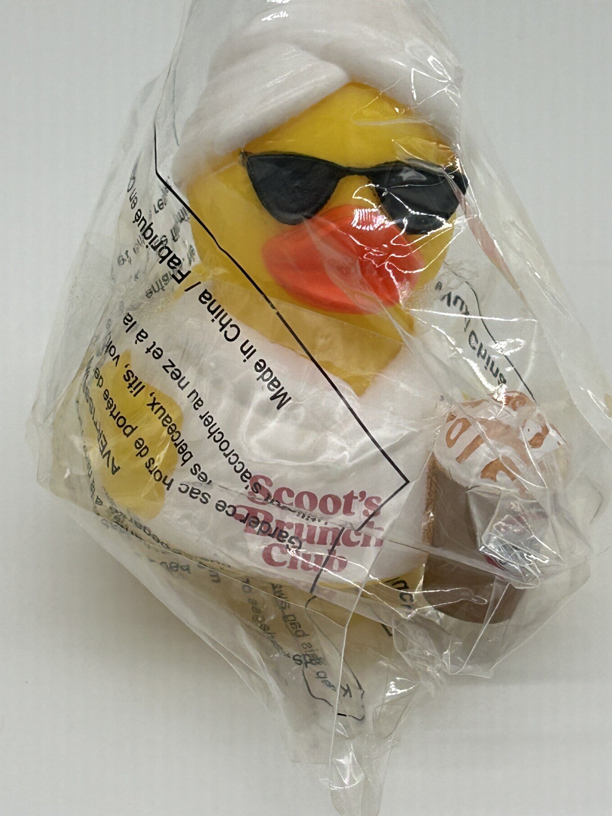 New NIP Scooter’s Coffee Rubber Ducky Duck Brunch Club Promo Collectable
