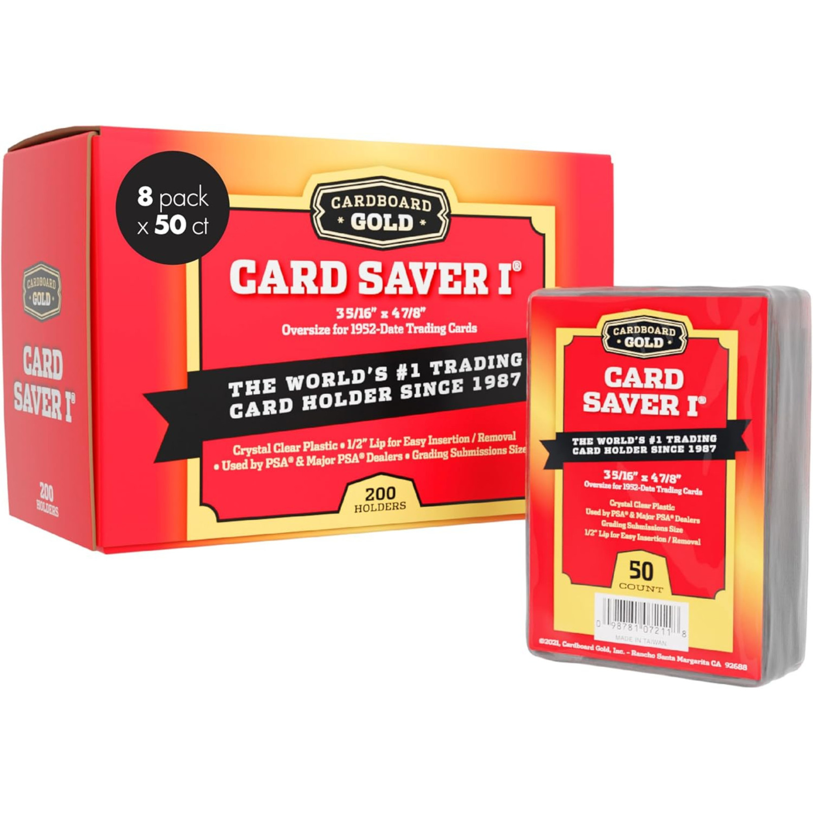 400 CBG Card Saver I 1 Large Semi Rigid PSA Grading Submission Holders