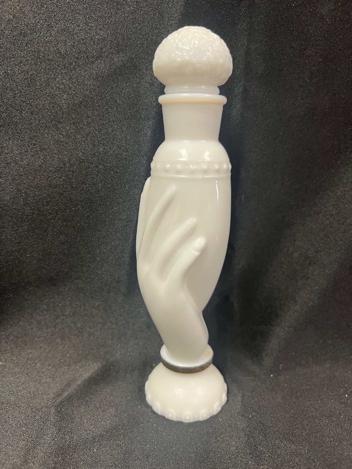 Avon Elusive Cologne 3 fl. oz. Milk Glass Hand Bottle Collectible EMPTY