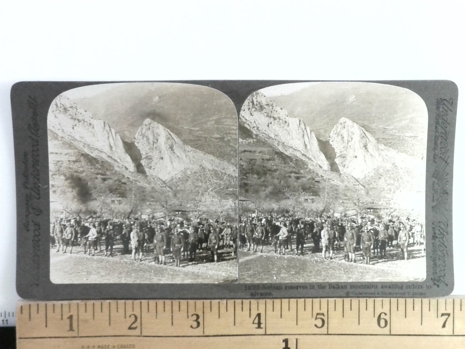Serbian Reserves Balkan Mountains Stereoview Underwood & Underwood 1913 Serbian Reserves Balkan Mountains Stereoview Underwood & Underwood 1913