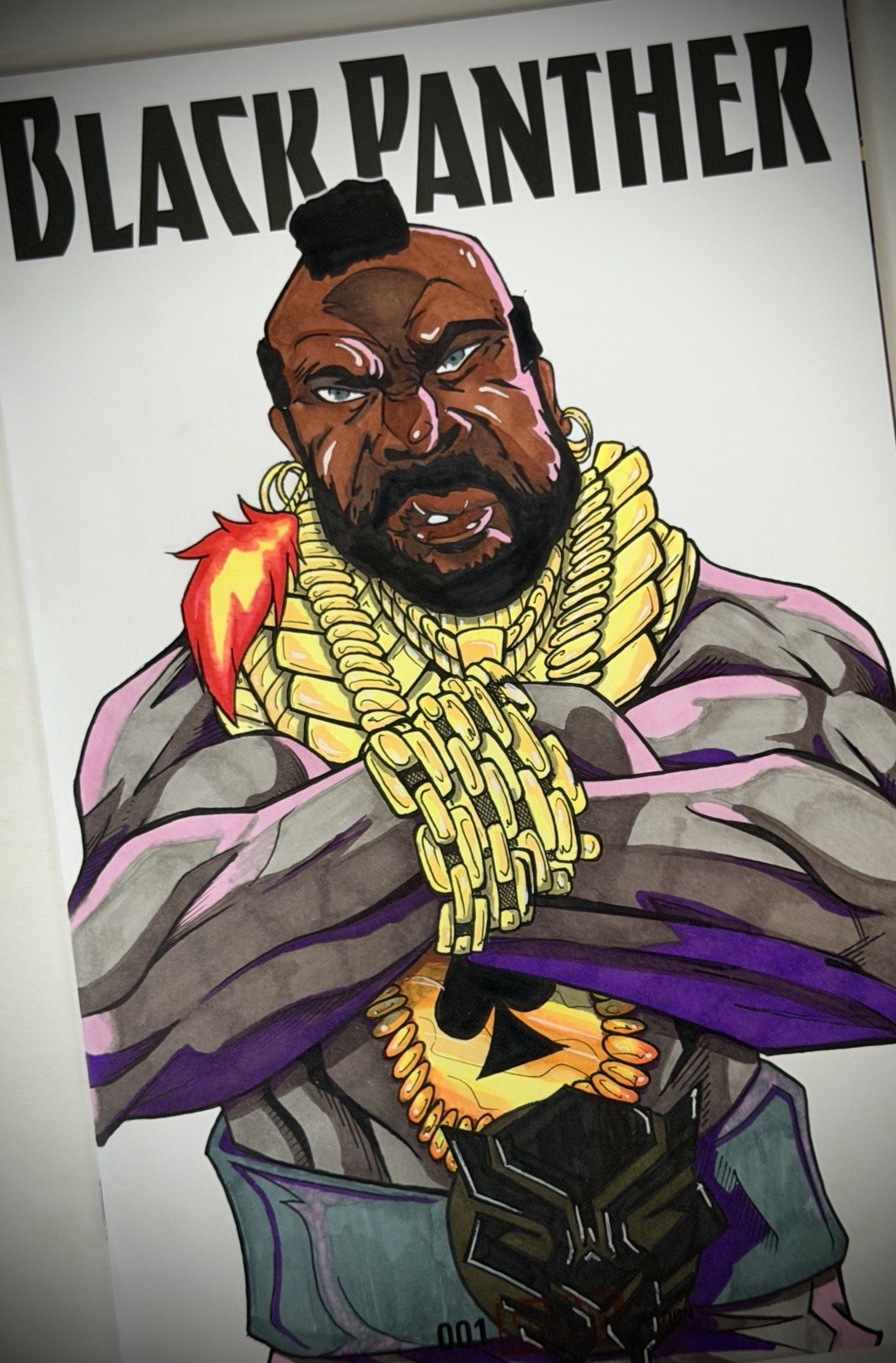 Black Panther Mr. T'Challa - Blank Sketch Variant Cover w/Original Art + COA