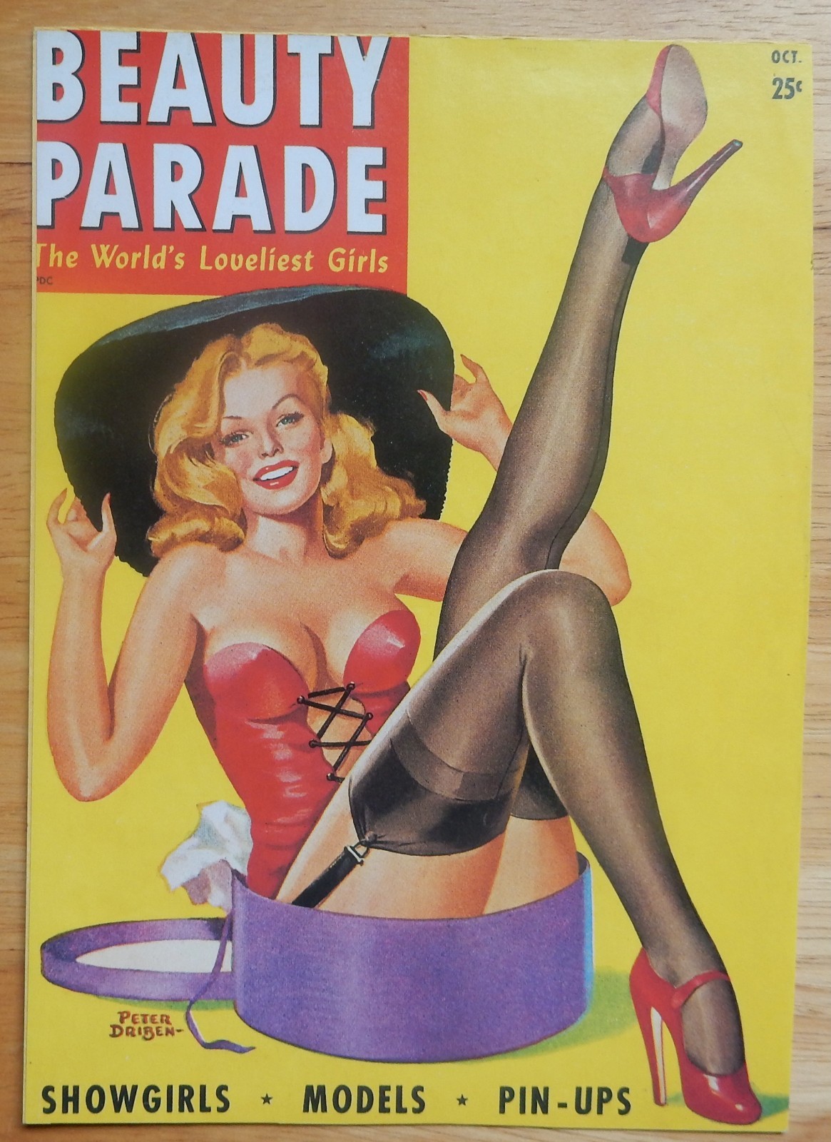 Beauty Parade Showgirls, Models, Pin-Up Card, Oct Issue