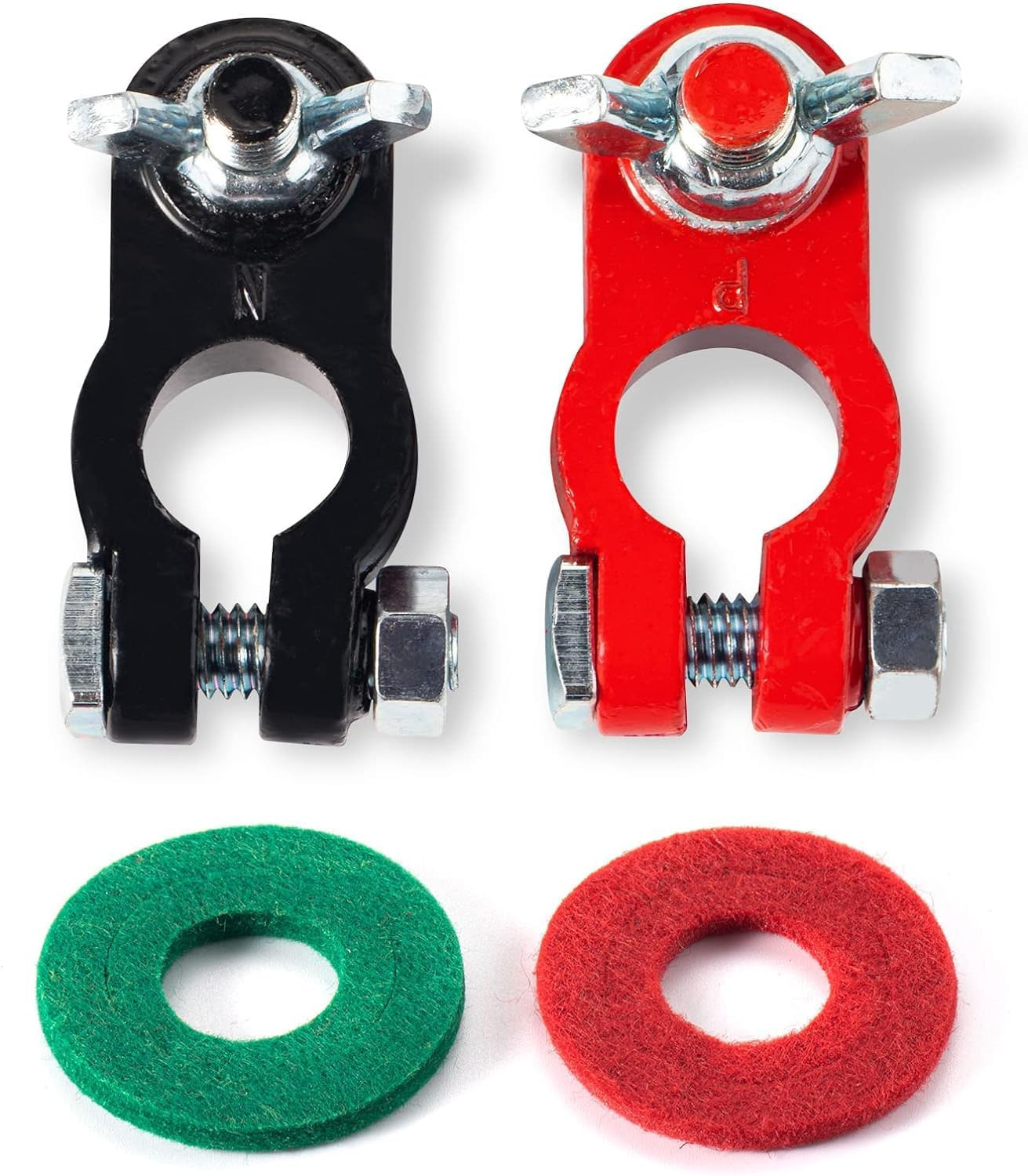 Universal Negative & Positive Battery Cable Terminals，Battery Terminals Color Co