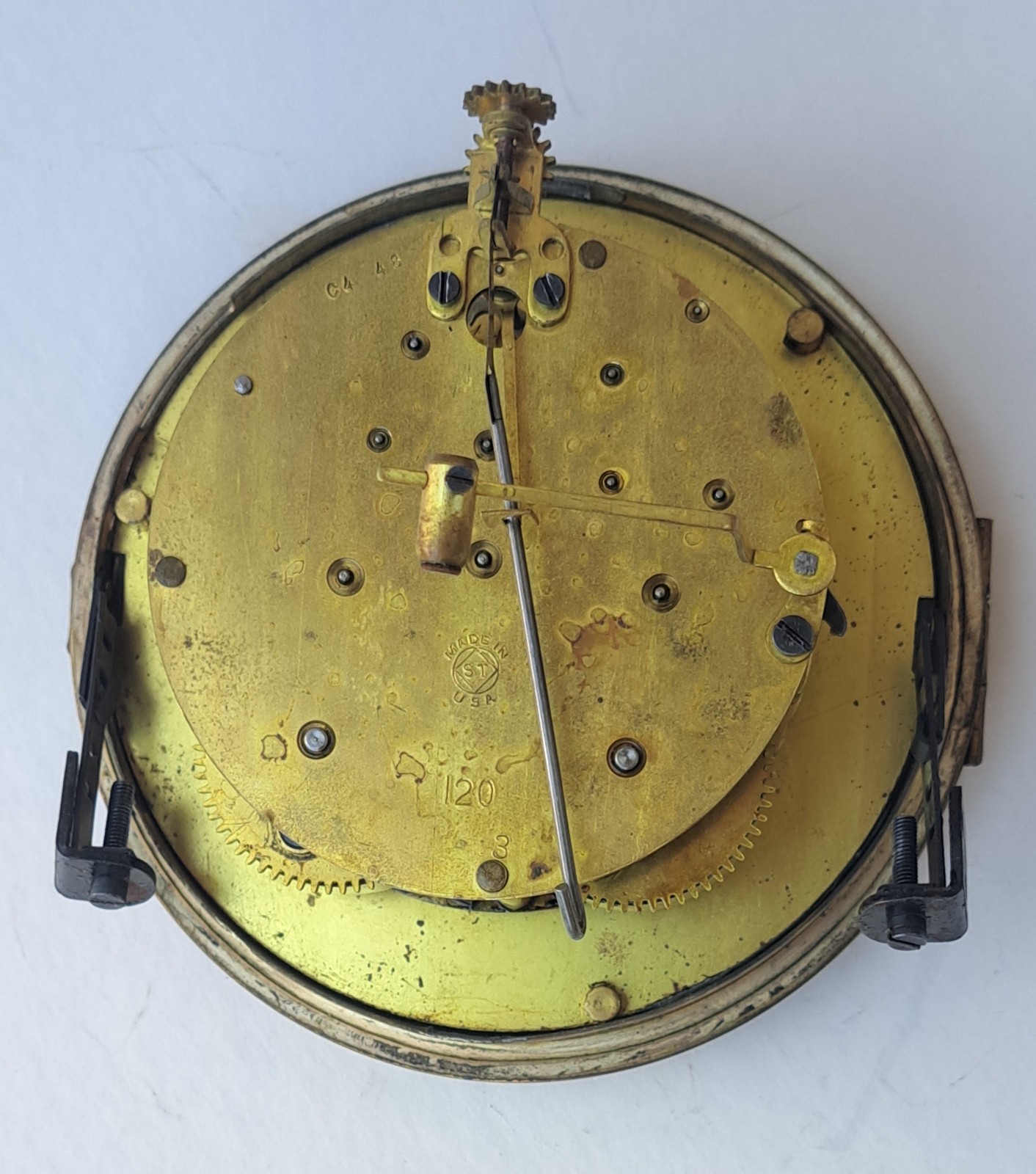 Antique Seth Thomas 120 Mechanical Movement & Dial Assembly Replacement Parts