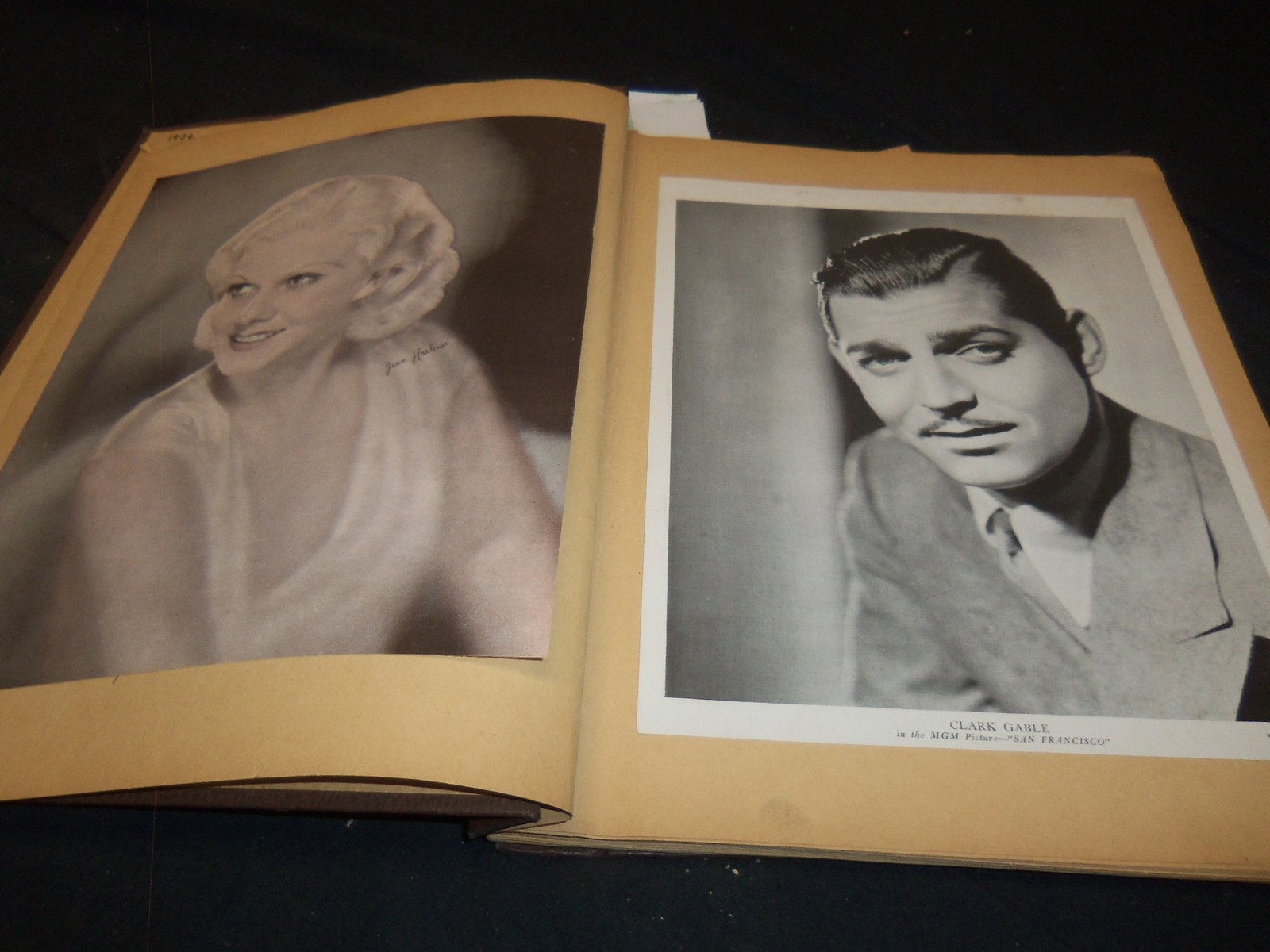 1930\'S HOLLYWOOD STARS SCRAPBOOK - TEMPLE - HARLOW - 39A