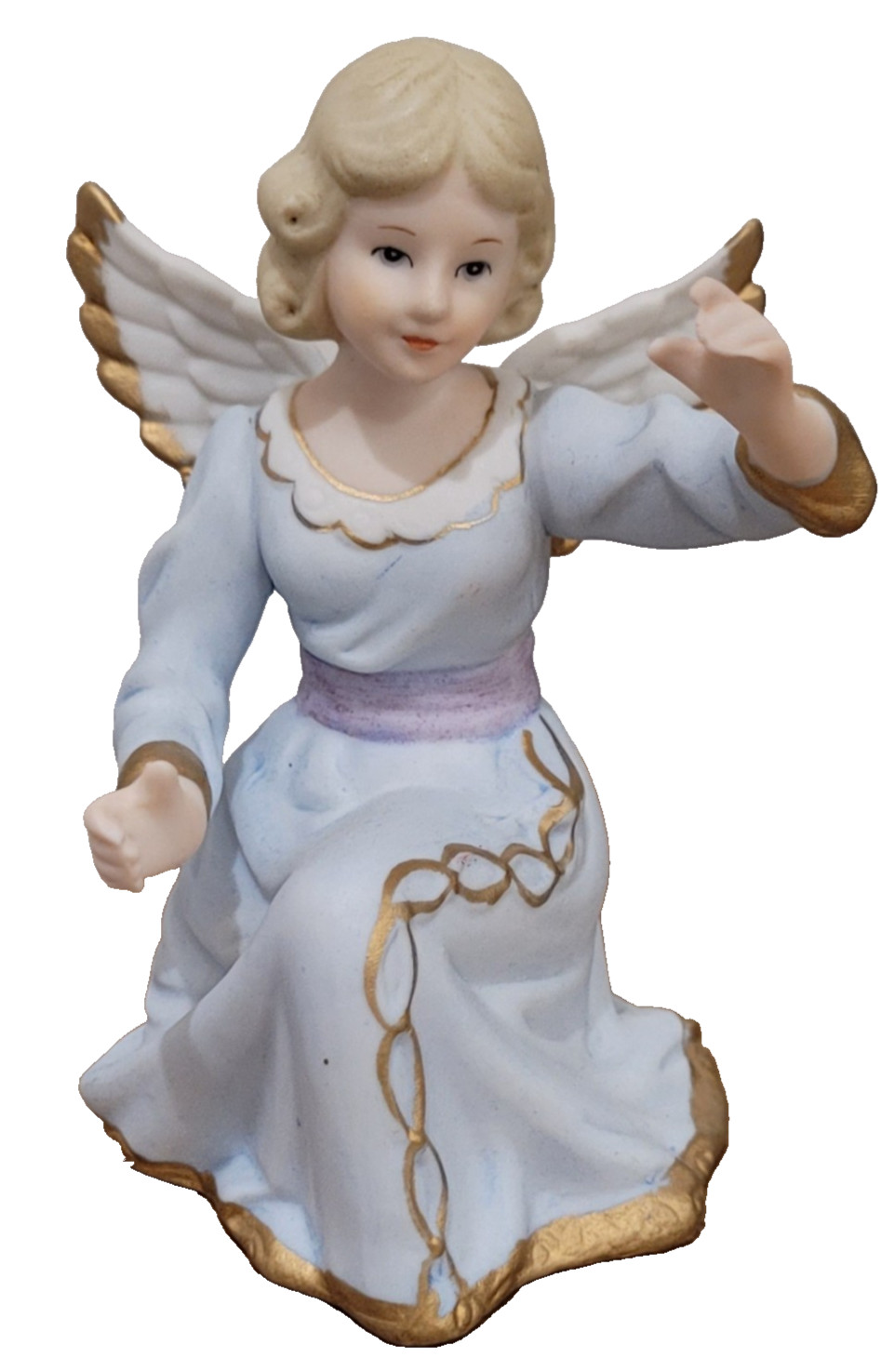Vintage Lefton Angel 06580 Figurine 1988 Hand Painted Japan 