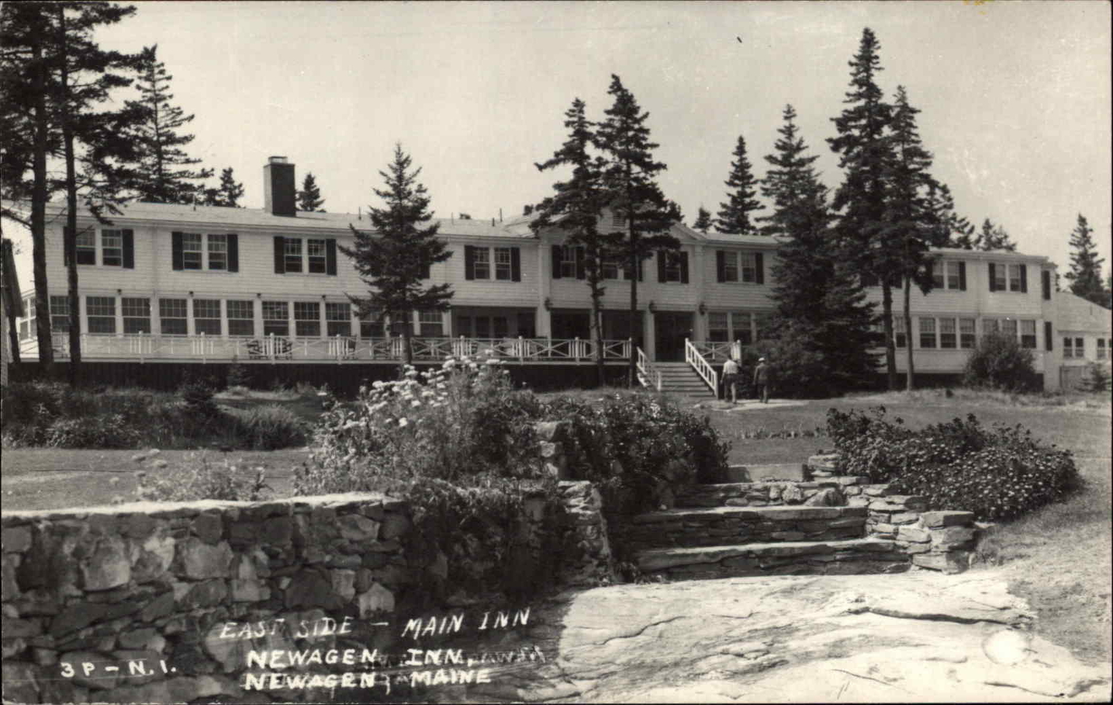 Newagen Maine ME Newagen Inn Hotel c1950s-60s RPPC Real Photo Postcard