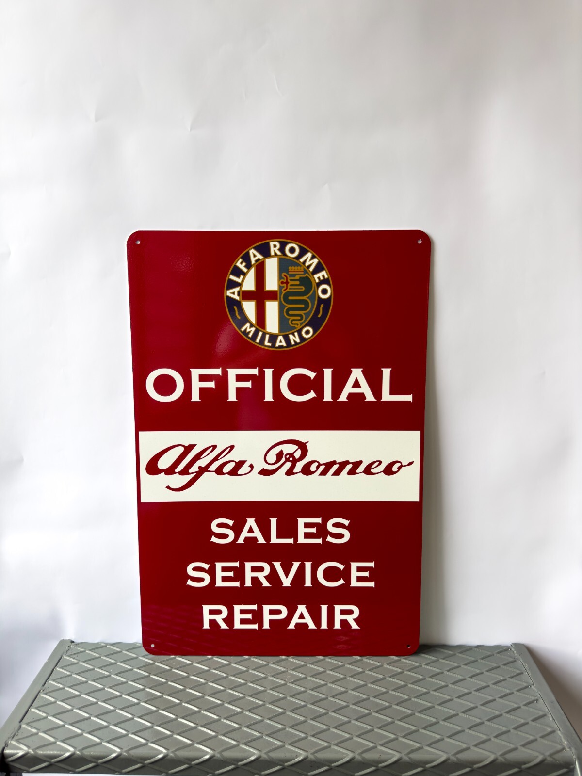 Vintage High Qulity Alfa Romeo Official Sign XXL 24\