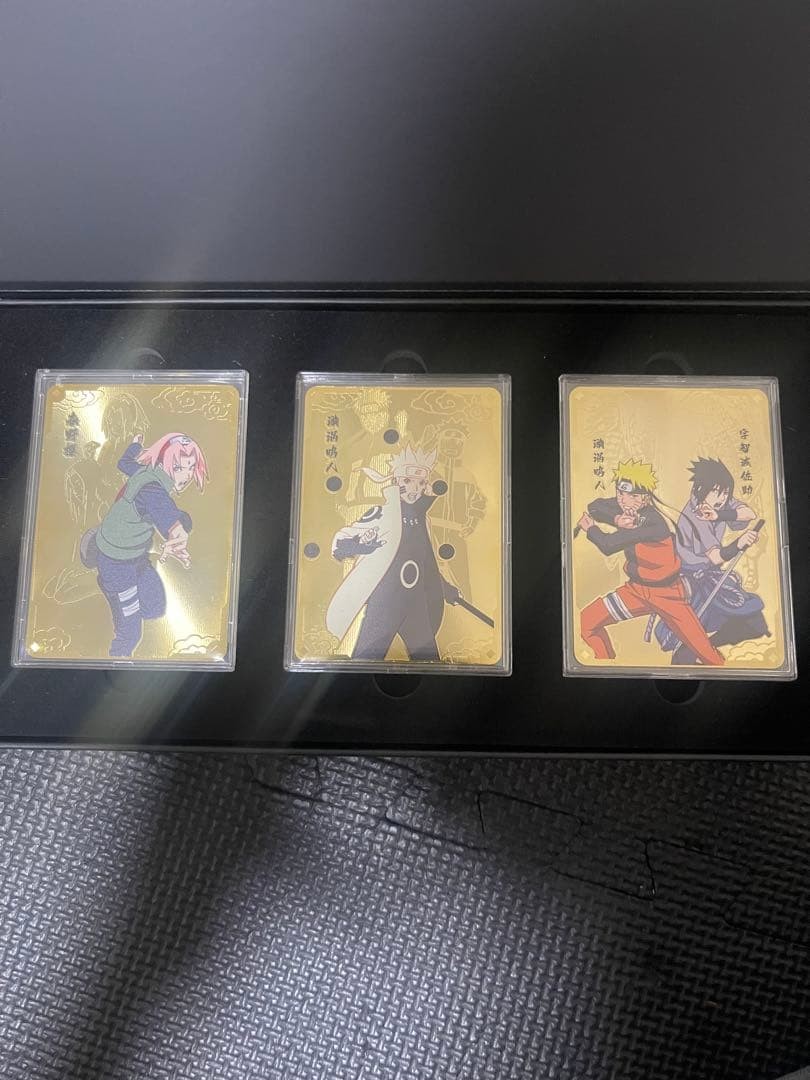 Naruto 20th Anniversary Gold Card Set 6 Pieces Collectible