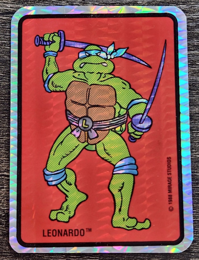 Vintage TEENAGE MUTANT NINJA TURTLES Prism Vending Stickers 1988 MIrage (read)