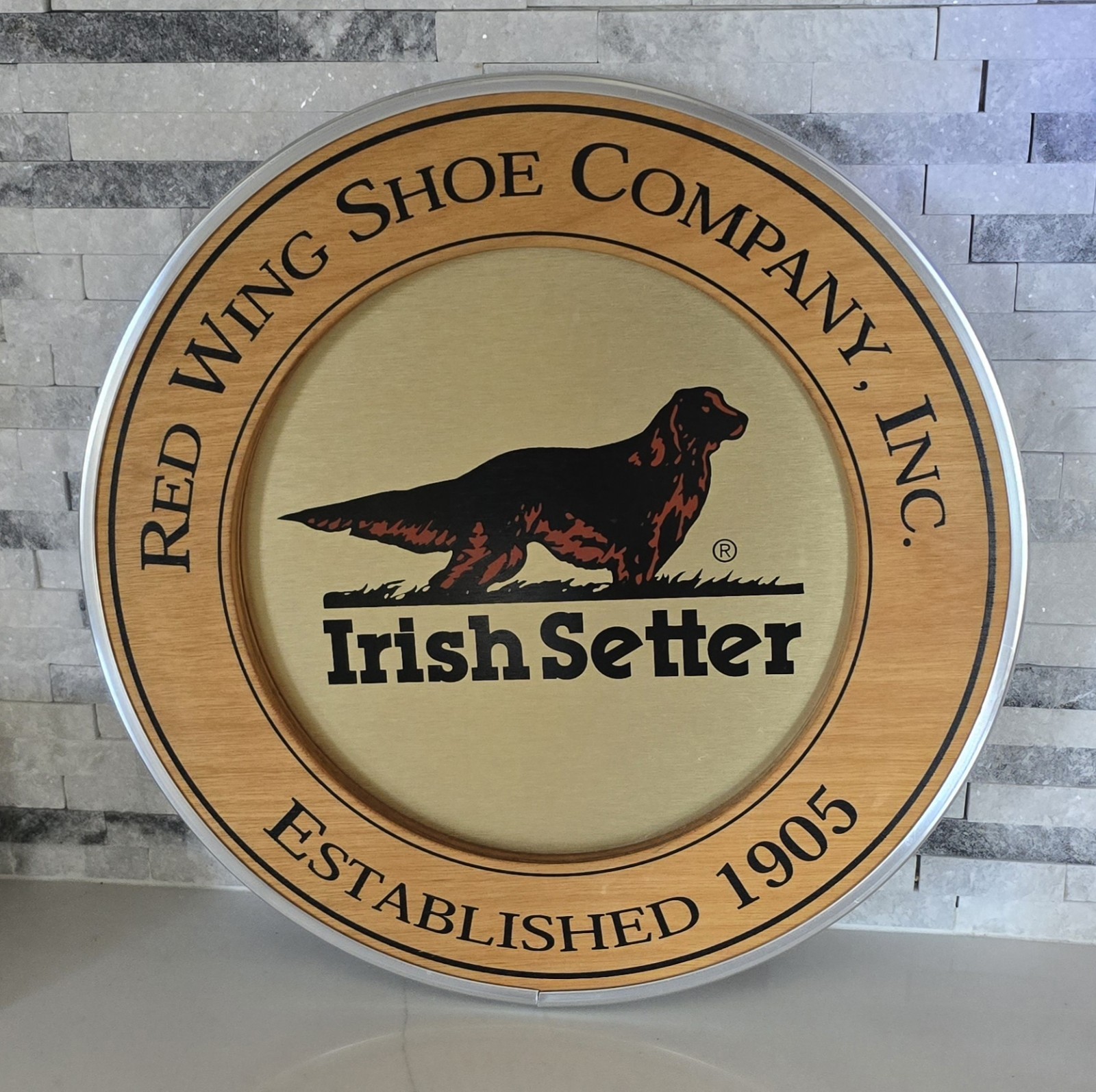 **Irish Setter Red Wing Shoe Co. Display Sign** Awesome 
