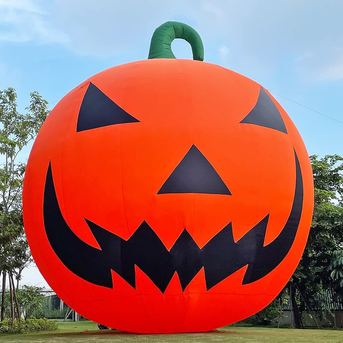 Giant 33Ft Lighted Premium Halloween Inflatable Pumpkin Decorations with Blower Giant 33Ft Lighted Premium Halloween Inflatable Pumpkin Decorations with Blower