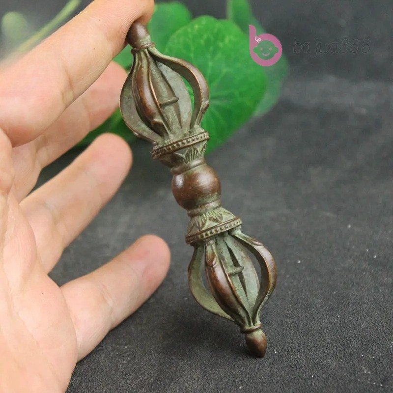 Copper Vajra Pestle Ornaments Buddha Instrument Figurines Vintage Buddhism Craft