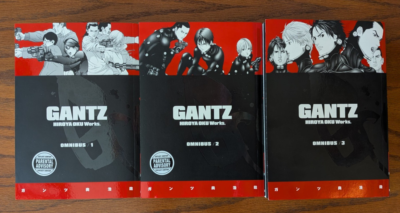 Gantz Omnibus, vols 1-3 (Dark Horse) by Hiroya Oku (English)