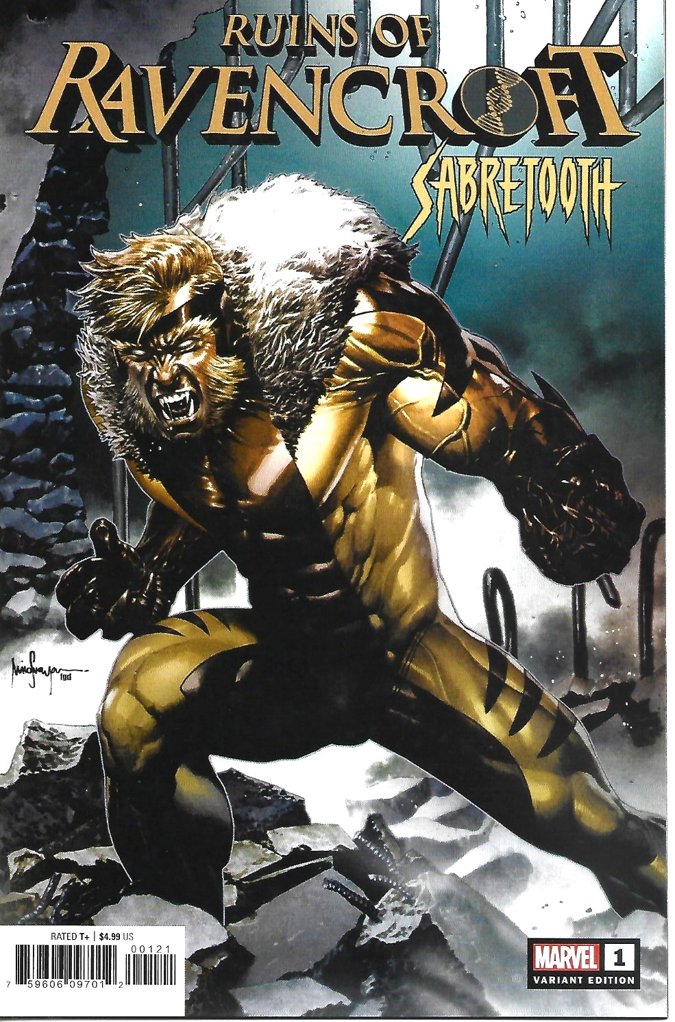 RUINS OF RAVENCROFT SABRETOOTH #1 MICO SUAYAN VARIANT MARVEL COMICS 2020 B/B