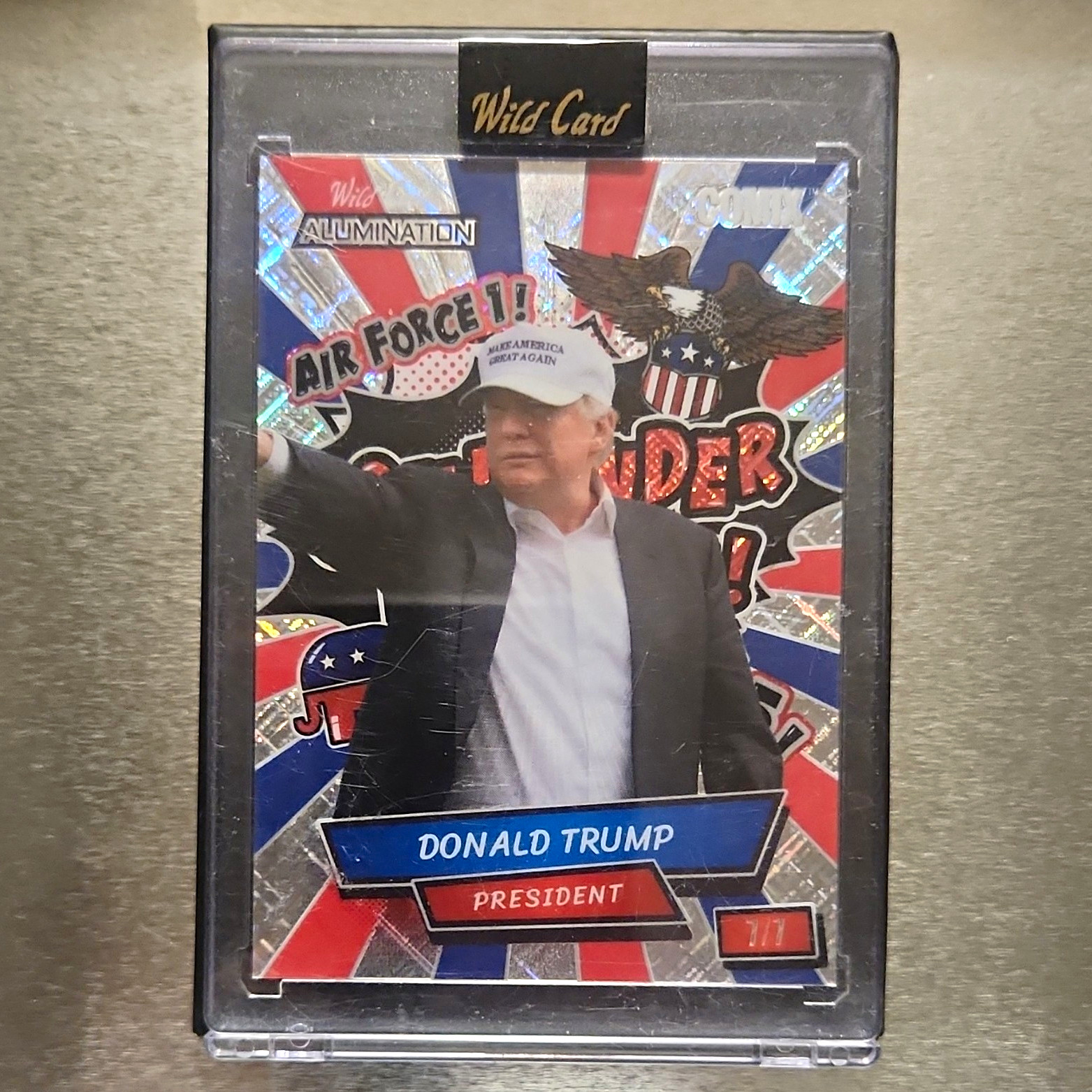 Wild Card 2024 Alumination Donald Trump Commander in Chief Air Force 1 7/7