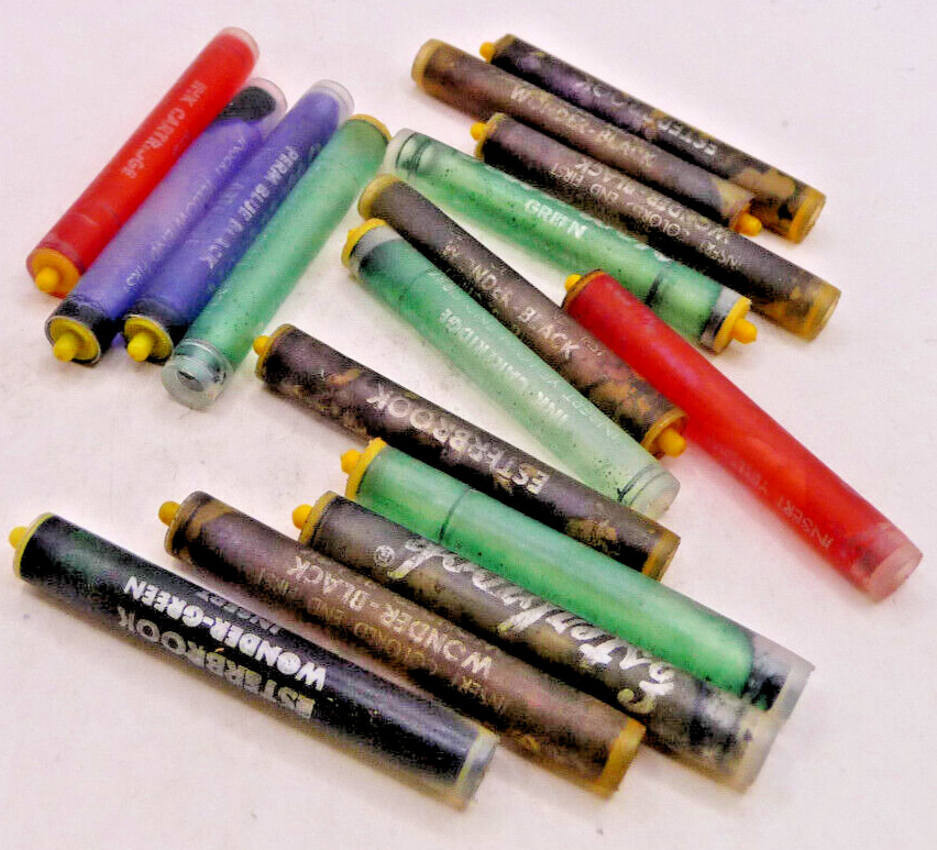 Esterbrook Vintage Ink Cartridge for cartridge pen--EMPTY--Lot of 2