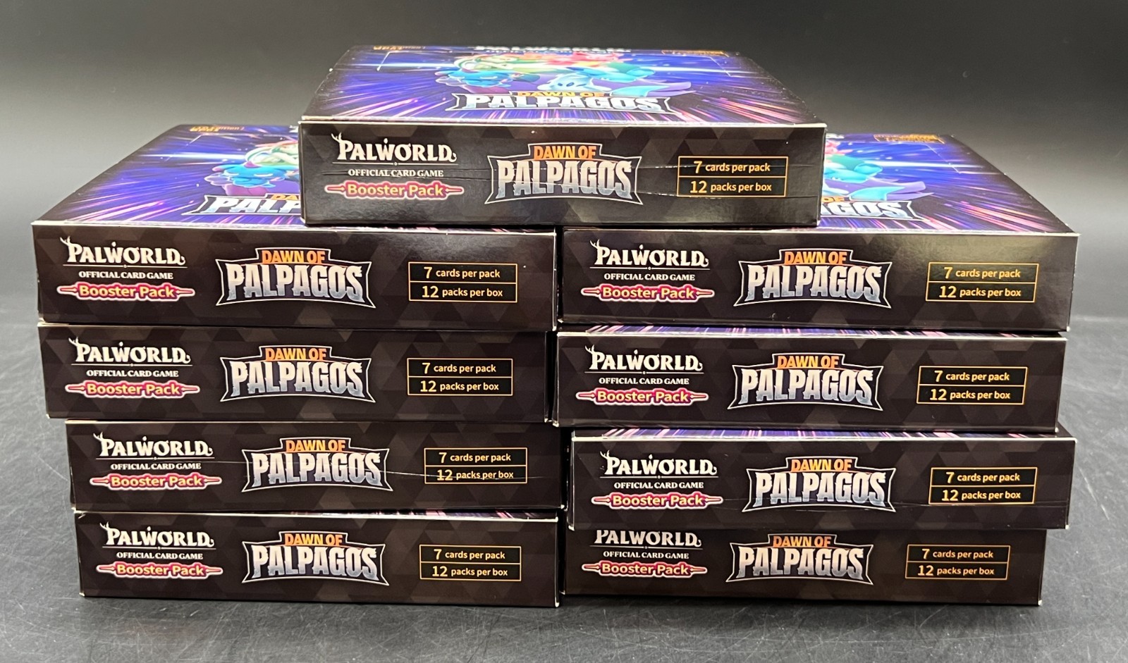 Lot of (111) Palworld 1st Edition Dawn Of Palpagos Booster Packs SEALED Lot of (111) Palworld 1st Edition Dawn Of Palpagos Booster Packs SEALED