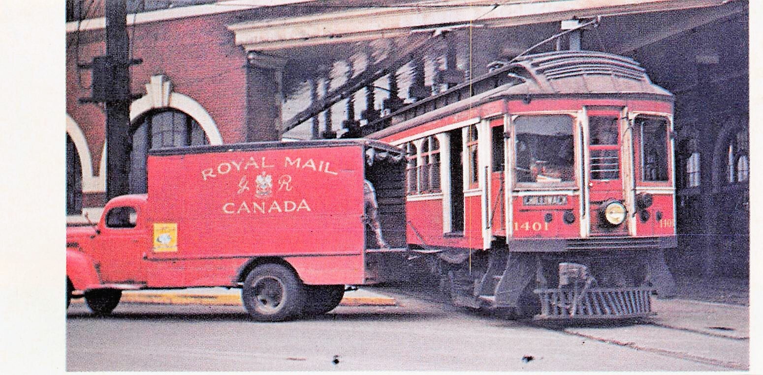 BCER Chilliwack Interurban Loading Mail At Train Depot 5