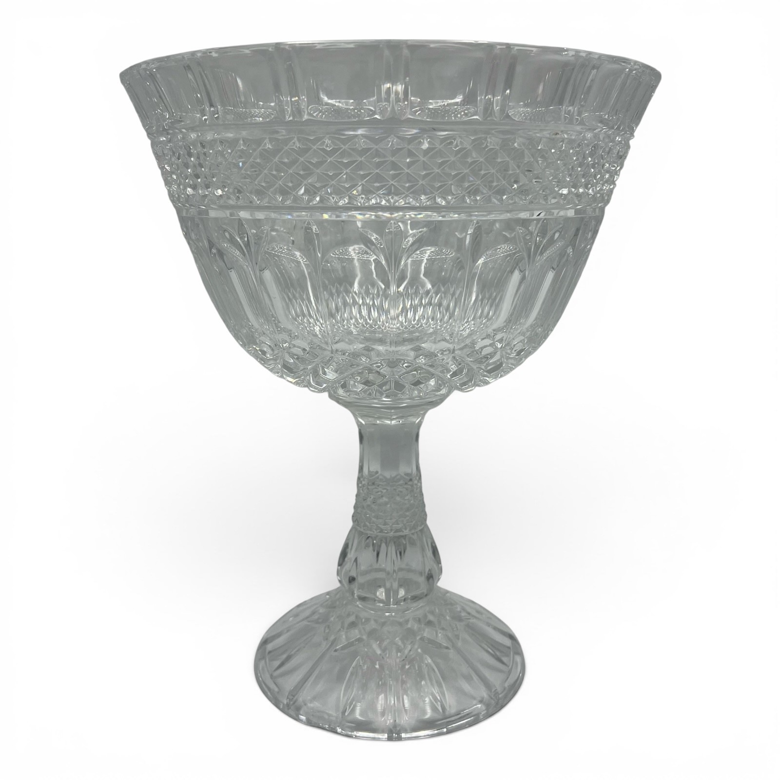 Crystal Pedestal Compote Bowl 10\