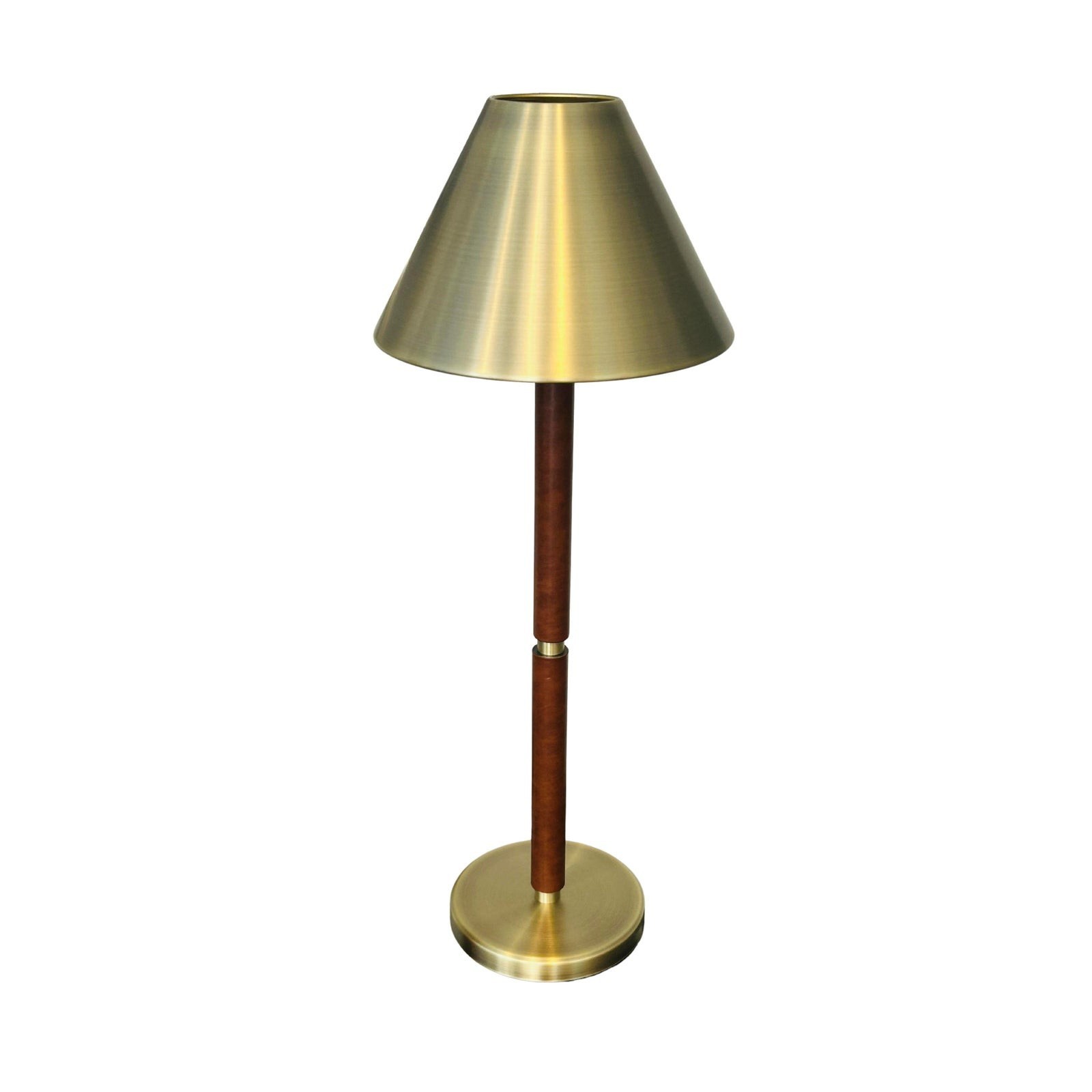 ✨(1) Mid-Century Modern Lauren Ralph Lauren Campaign Style Home Brass & Leather 