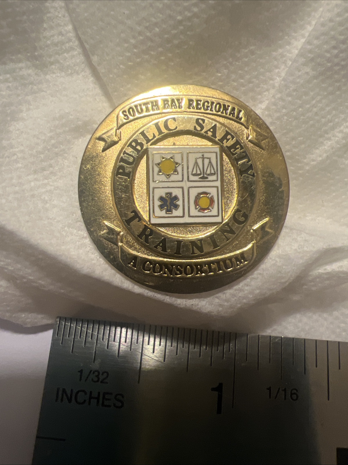 South Bay Regional Public Safety Tang Lapel Pin. New 👮 