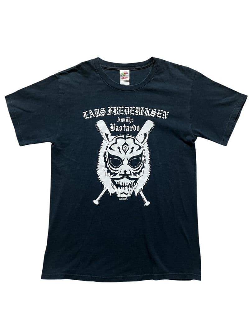 RANCID Lars Frederiksen Tiger Mask T-Shirt Vintage 2000s M Good Condition