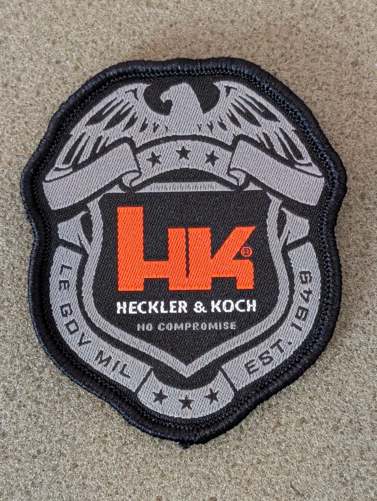 HK BADGE PATCH H&K Heckler Koch Police SHOT SHOW 2026