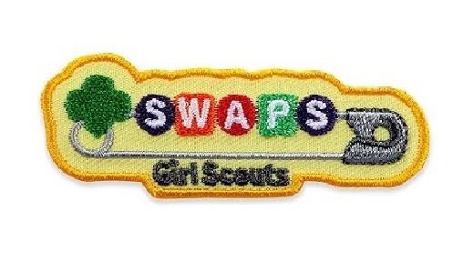 Girl Scouts SWAPS SWAP Pin Fun Patches Crest Badges SCOUTS GUIDE swapping Yellow