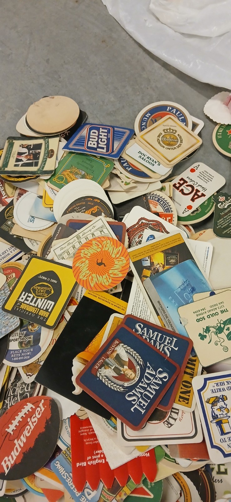 Beer Drink Coasters Cardboard Various Brands-Lot Of 10