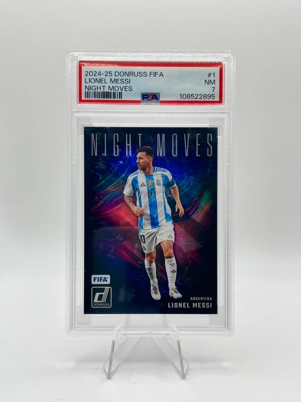 2024-25 Panini Donruss FIFA - Lionel Messi #1 - Night Moves SSP - PSA 7 NM