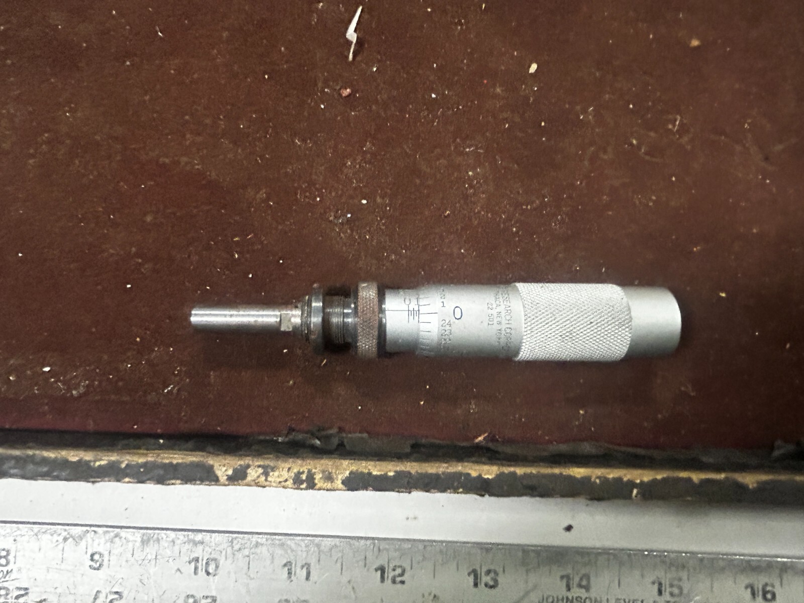 MACHINIST RndCb TOOL MILL Lansing Research Micrometer Gage MACHINIST RndCb TOOL MILL Lansing Research Micrometer Gage