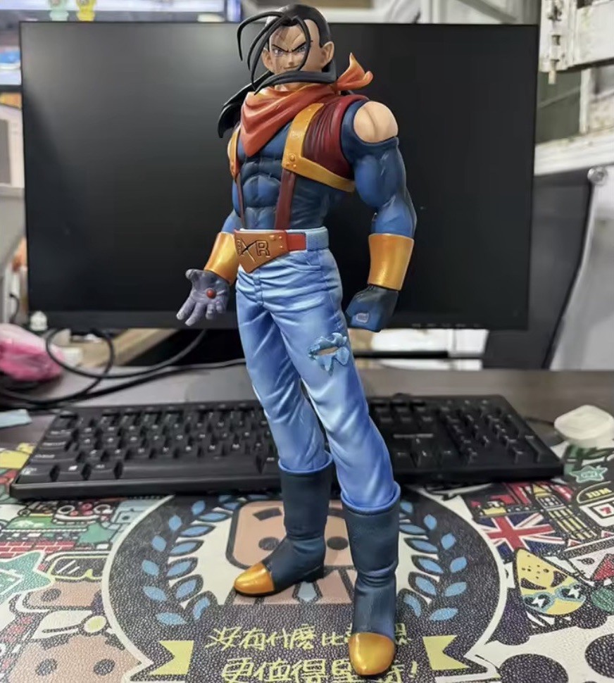 Dragon Ball GT Super Android 17 Figure 35cm PVC Statue Super 17 Collectible Rare